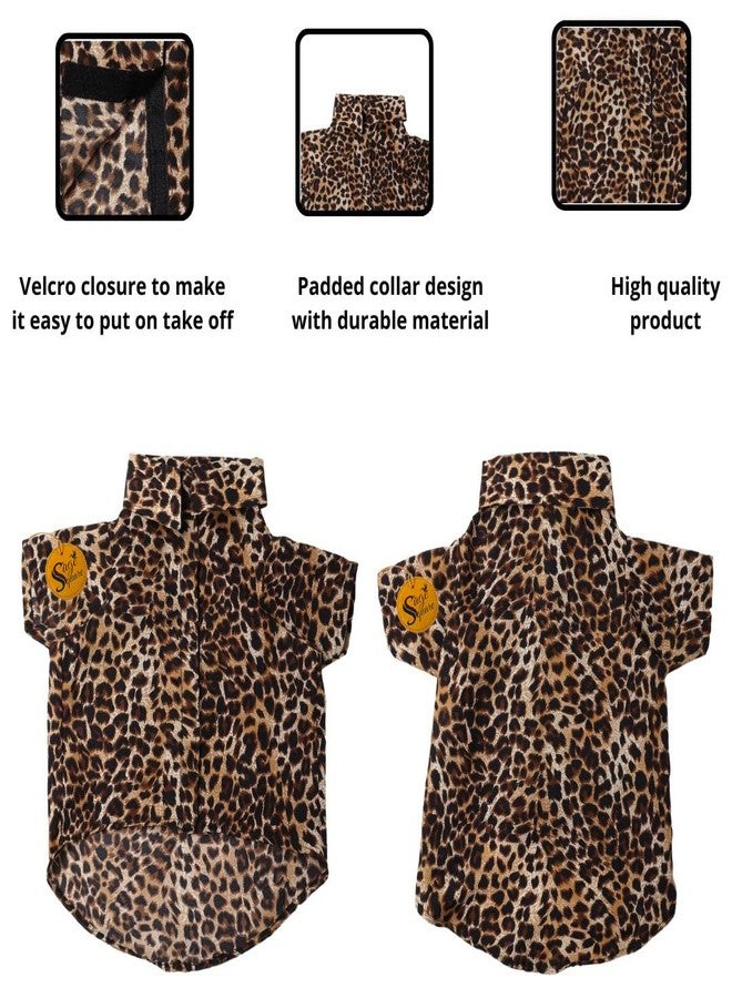 Sage Square Crazy Printed Dog Shirt, Trending Dog Shirt, Ultra Soft & Light Weight, Comfortable & Breathable Dog Apparel, Trendy Outfit (Small - 14 inch) (Cheetah Print) - Image 4